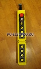 PVK10E Пульт управление тельфером десятикнопочный с ключом и кнопкой аварийного стопа