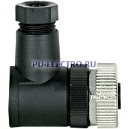 PSS67 M12 connector, angled,female,5pole