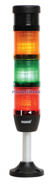 Светосигнальная колонна 50 мм. Красная, желтая, зеленая, 24В светодиод LED с зуммерм