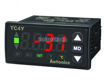 TC4Y-14R Температурный контроллер  с ПИД-регулятором, 72х36мм, питание 110-240VAC, 1 - выход сигнализации, Выход реле 3А, 250VAC + выход ТТР, вес 150гр