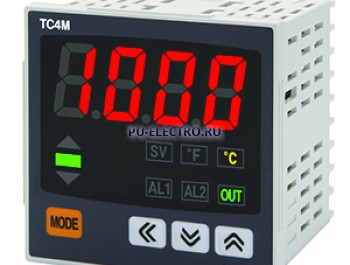 TC4M-24R Температурный контроллер  с ПИД-регулятором, 72х72мм, питание 110-240VAC, 2 -  аварийных выхода сигнализации, Выход реле 3А, 250VAC + выход ТТР, вес 204гр