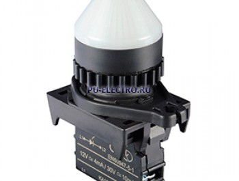L2RR-L2WD, Контрольная лампа Конусовидная, LED 12-30VDC/AC, НЗ, цвет Белый