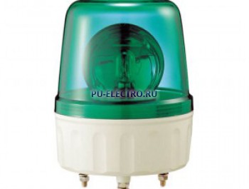 AVGB-20-G, лампа накаливания, маячок + зуммер, 220 В AC, зеленый, d=135мм