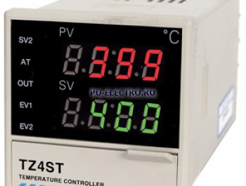 TZ4ST-12R Температурный контроллер c PID-регулятором и 2-мя дисплеями 24VAC/24-48VDC, релейный выход