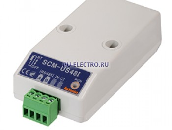 SCM-US48I Конвертер RS485/USB. Преобразовывает последовательный интерфейс RS485 в USB. Дальность передачи сигнала до 1,2 км, в комплекте кабель USB 2.0 тип A/B  длинна 1м, с защитой от помех  с феррит