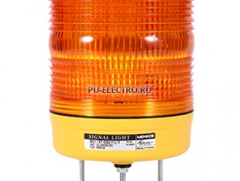MS115T-BFF-Y, стробоскопические led лампы, пост.+ миг. свечение + зуммер + маячок, 90-240 В AC , желтый, d=115мм