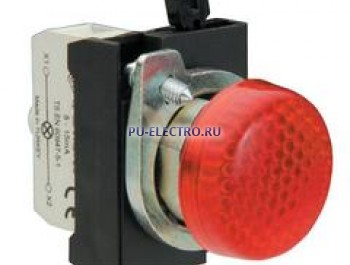 Арматура сигнальная красная со светодиодом 100-250 В перем. тока