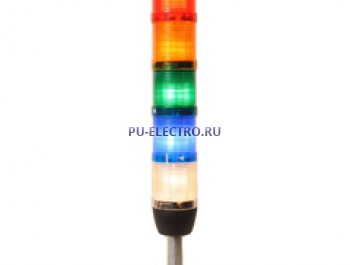 IK55L220XM03  Сигнальная колонна 50 мм. Красная, желтая, зеленая, белая, синяя 220 вольт, светодиод  LED