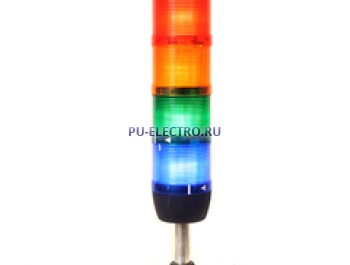 IK74L220XM01 Сигнальная колонна 70 мм. Красная, желтая, зеленая, синяя 220 вольта, светодиод LED