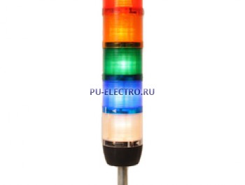 IK75L220XM01 Сигнальная колонна 70 мм. Красная, желтая, зеленая, белая, синяя, 220 вольта, светодиод LED