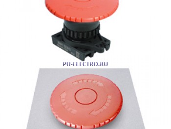 S2ER-E5RB, Грибовидная кнопка o60, -, НЗ, цвет Красный
