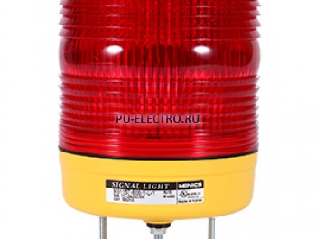 MS115T-B00-R, стробоскопические led лампы, пост.+ миг. свечение + вращение + зуммер, 12-24 В AC/DC, красный, d=115мм