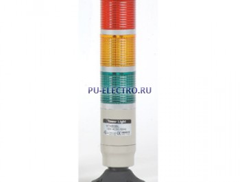 MT4B-4CLG-RYGB, постоянное свечение, лампы накаливания, 4 секции, 220-240 В AC, монтажное основание, крас/жел/зел/синий