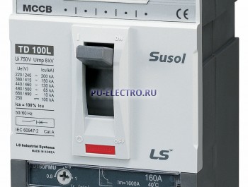 TD160N (50kA) FMU 160A 3P3T  Автоматический выключатель (арт.0102015200)